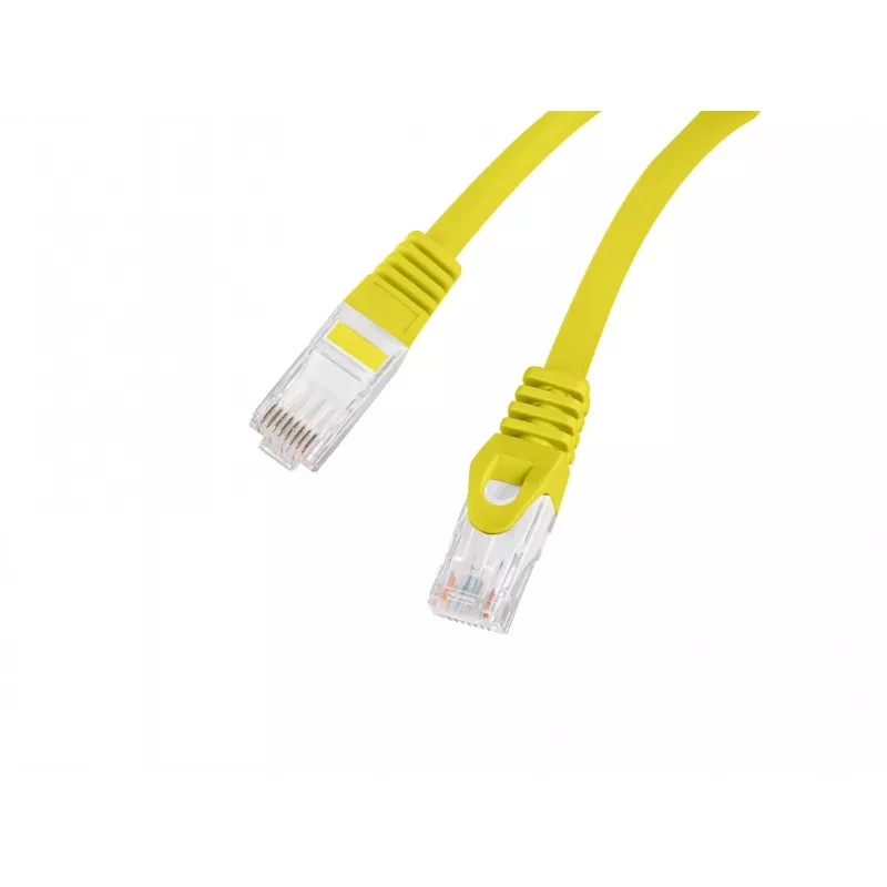 LANBERG Cat.6 UTP LSZH Patch Cable 20m Yellow Fluke Passed