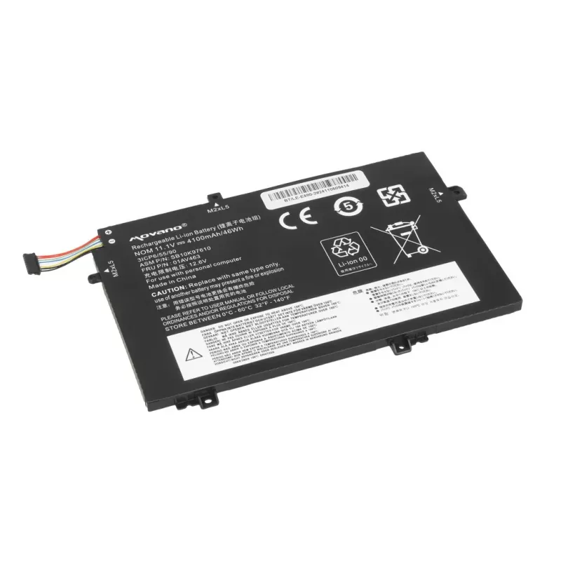 MOVANO Battery 01AV463 SB10K97610 for Lenovo L480 L490 L580 L590 L14 L15 - 4100 mAh (46 Wh)