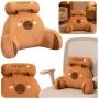 LEAN TOYS Backrest Armchair Back Support for Armchair Bed Capybara Brown 60 x 40 cm