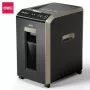 DELI ET089 Cross-Cut Paper Shredder, 8 Sheets, 15L, Black