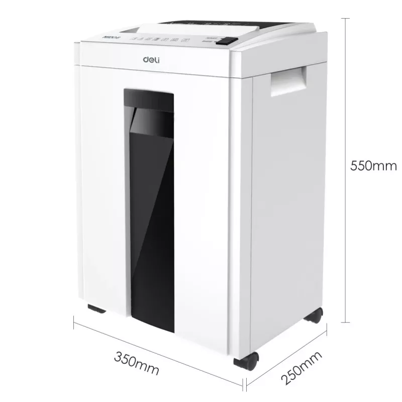 Deli ET053 Cross-Cut Paper Shredder, 10 Sheets, 20L, P-4