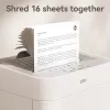 Deli ET048 Cross-Cut Paper Shredder, 8 Sheets, 15 L, Black