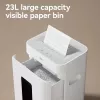 Deli ET058 Cross-Cut Paper Shredder, 6 Sheets, P-4, 10 L