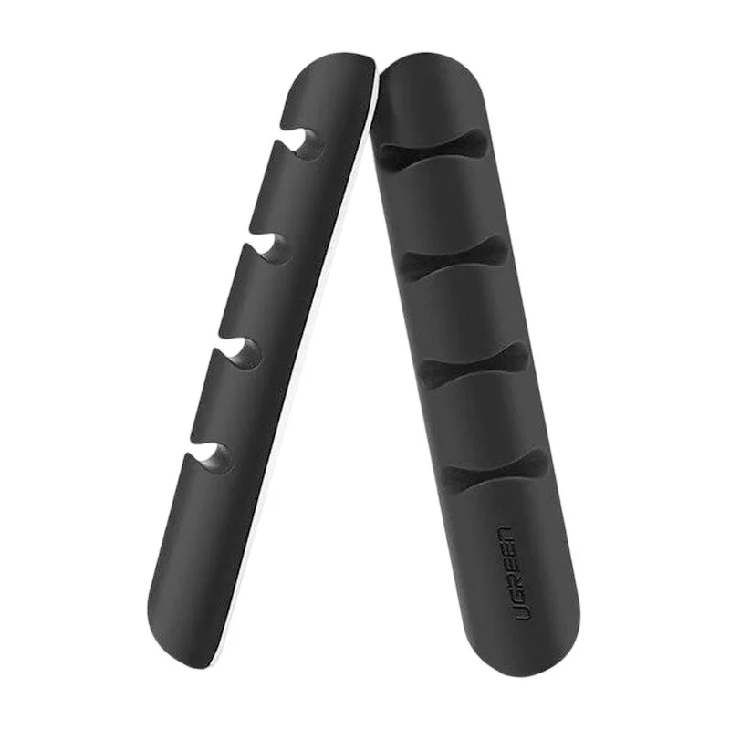 UGREEN 4-Slot Cable Management Clip (2 Pack) - Black