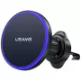 USAMS Magnetic Air Vent Car Mount Holder for Smartphones, 360° Rotation, Black