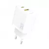 Dudao A26TEU GaN 25W USB-C USB-A Wall Charger White