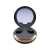 Happy Plugs Adore Wireless In-Ear Headphones with Mirror Charging Case (Black)