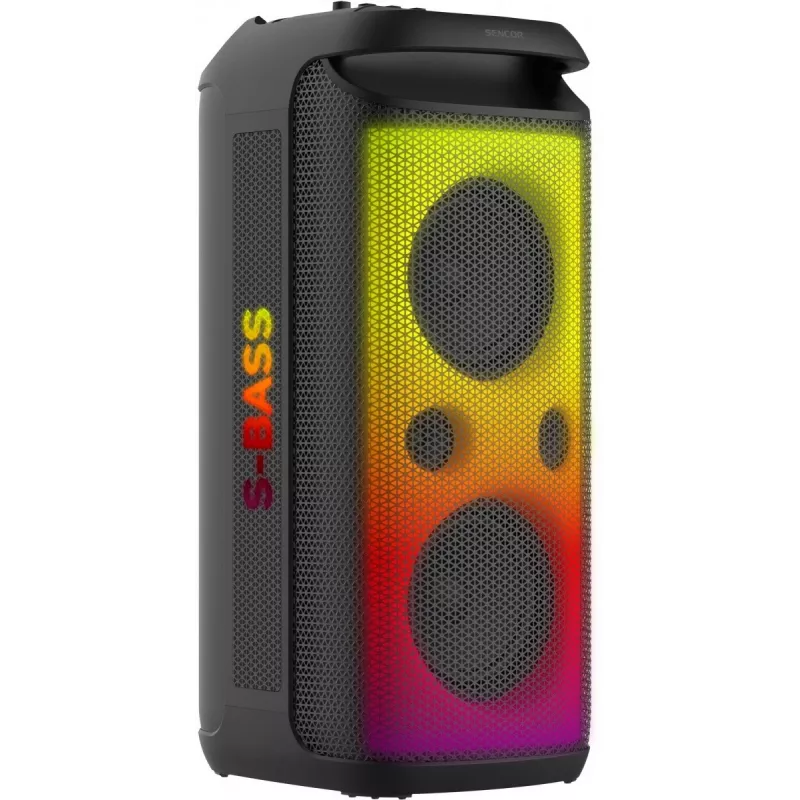 SENCOR Partycon BOOST Power 250W Portable Bluetooth Party Speaker with TWS, IPX4, LED, FM Radio, Karaoke, Microphone