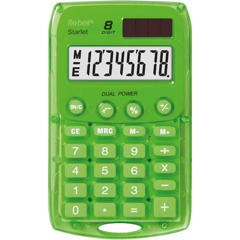 Rebell Starlet Calculator Black 10-Digit LCD Dual Power
