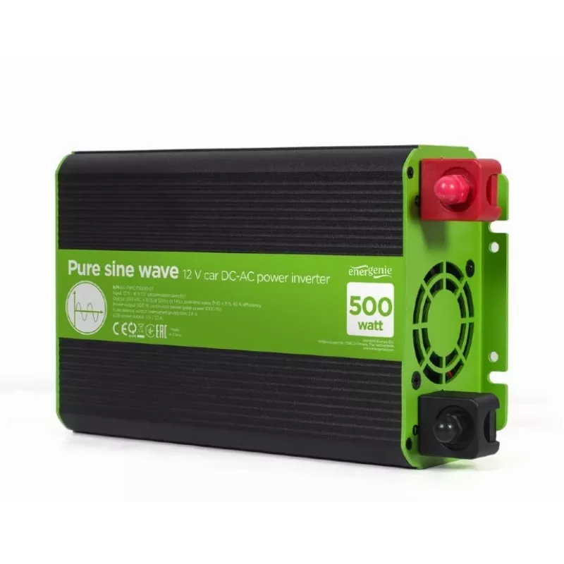 Gembird 12V to 230V Pure Sine Wave Power Inverter 500W
