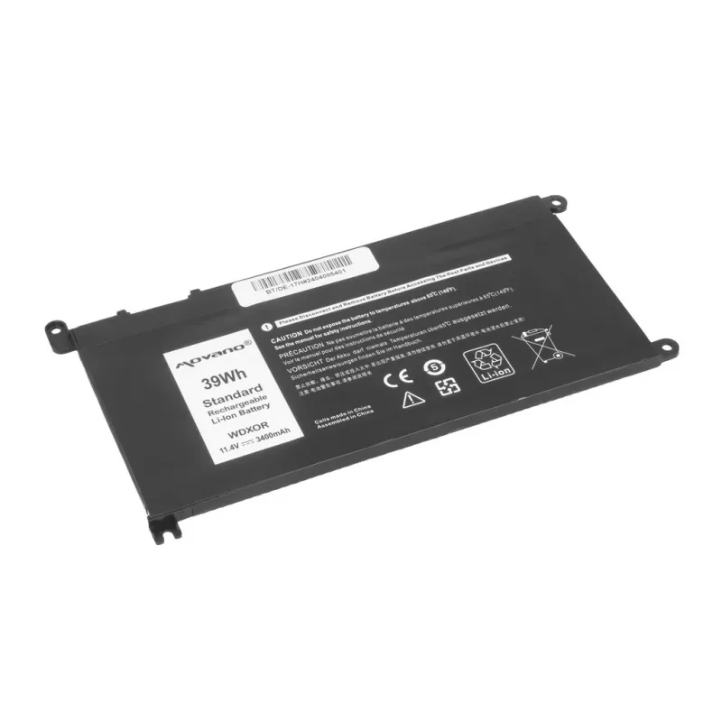 MITSU Battery WDX0R P75F P62F P66F T2JX4 WDXOR for Dell - 3400 mAh (39 Wh)