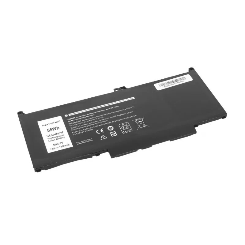 MITSU Battery MXV9V for Dell Latitude 5300 5310 7300 7400 - 7200 mAh (55 Wh)