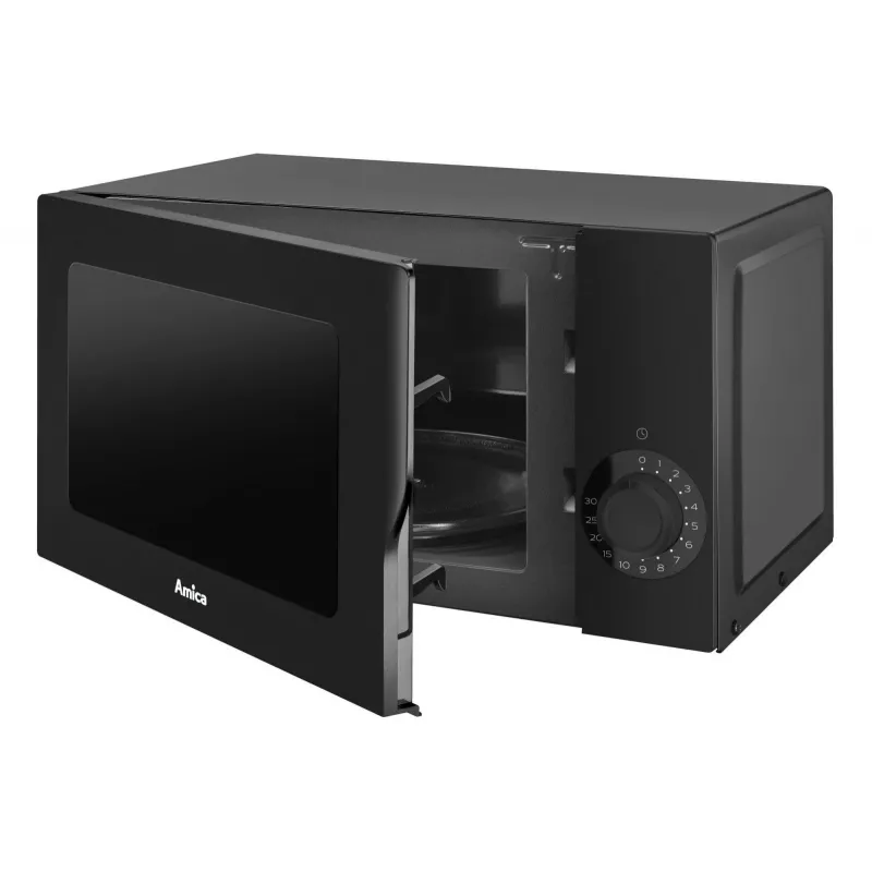 AMICA Microwave Oven AMGF17M2B with Grill, 17L, 700W, Black