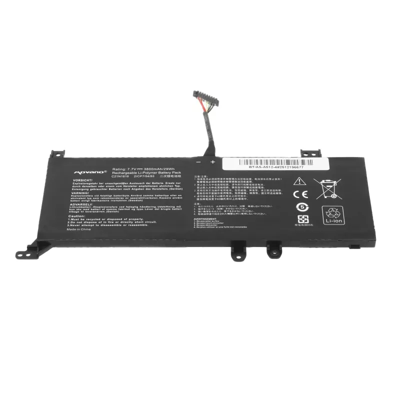 MITSU Battery B21N1818-2 for Asus X512FA X512UF X509FB X509FA X509FJ X509 - 3800 mAh (29 Wh)