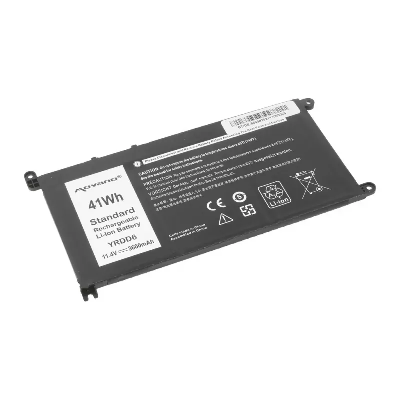 MITSU Battery YRDD6 for Dell Inspiron 14 5481 5590 - 3600 mAh (41 Wh)