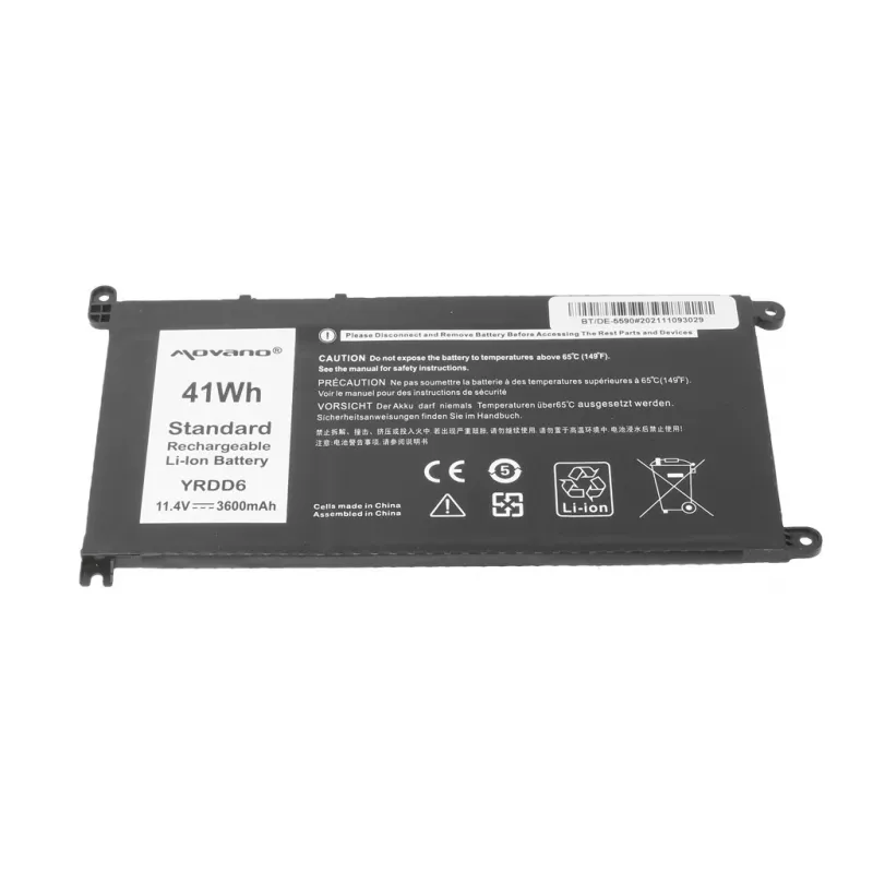MITSU Battery YRDD6 for Dell Inspiron 14 5481 5590 - 3600 mAh (41 Wh)