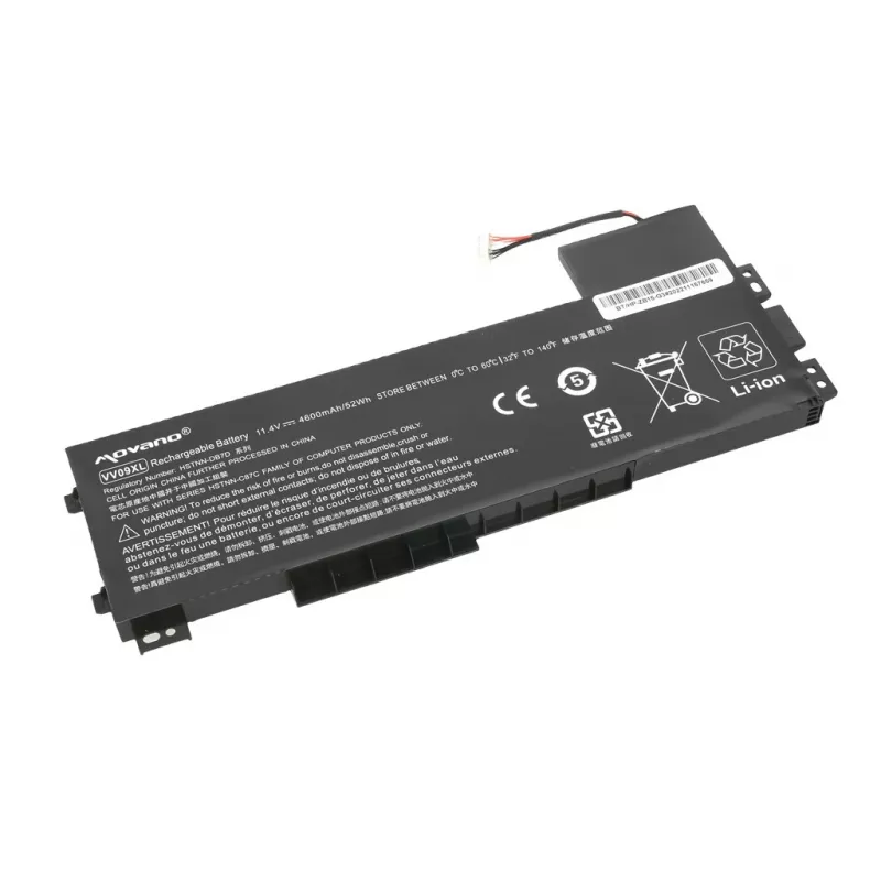 MOVANO Battery VV09XL 808452-001 for HP ZBook 15 G3 G4 - 4600 mAh (52 Wh)