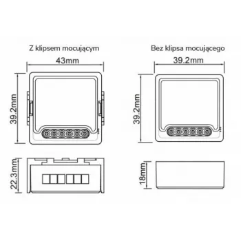 OXT T224 Mini Wi-Fi Relay Module 4-Channel Tuya Smart Life Dry Contact 10A/Channel
