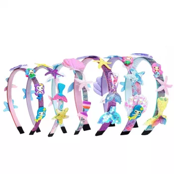 LEAN TOYS DIY Creative Kit for Making Seashell Mermaid Hairbands
