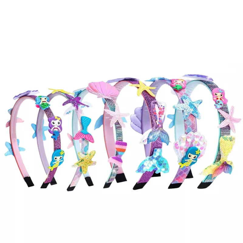 LEAN TOYS DIY Creative Kit for Making Seashell Mermaid Hairbands