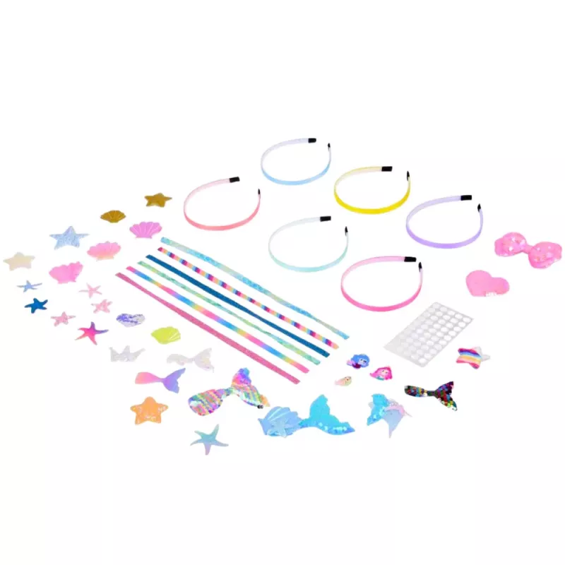 LEAN TOYS DIY Creative Kit for Making Seashell Mermaid Hairbands