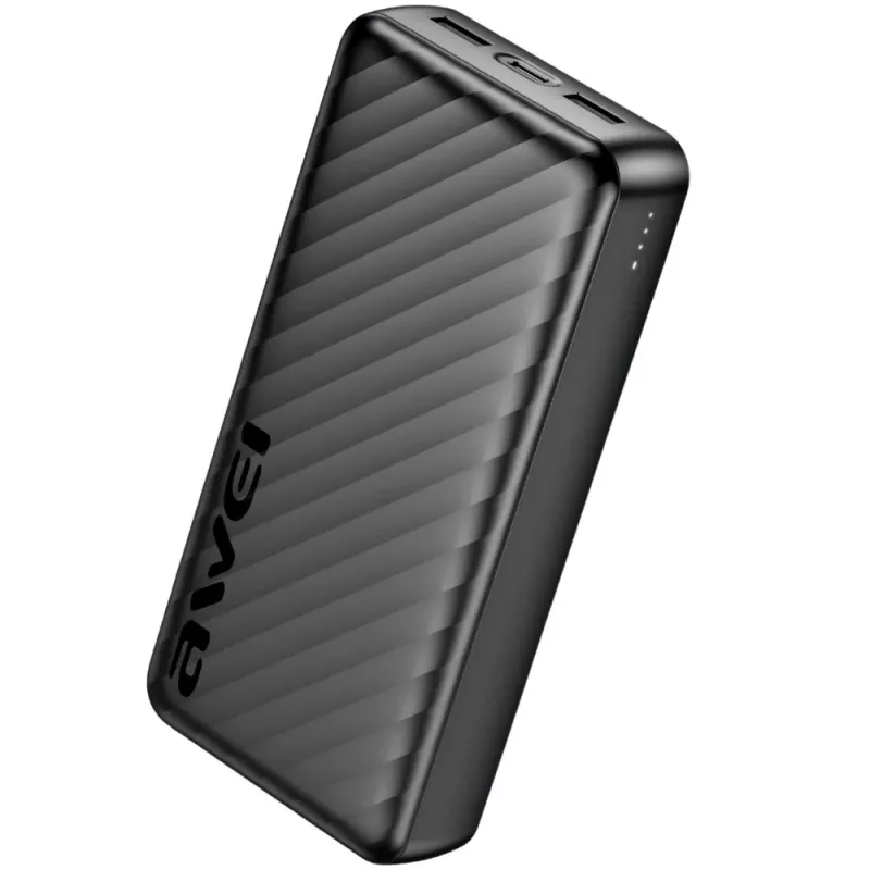 AWEI P6K Pro Power Bank 20000mAh 2xUSB-A/USB-C Black