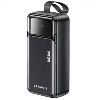 AWEI PA-105 Power Bank 40000mAh 22.5W PD QC 3.0 USB-C Black