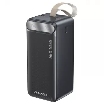 AWEI PA-81 Power Bank 50000mAh 65W PD 2xUSB-A/USB-C Black