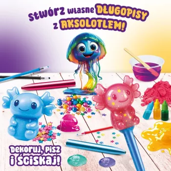LISCIANI Slumi Squishy Pens - Assorted Novelty Ballpoint Pens with Stress-Relief Topper, Black Ink, 0.7mm Medium Point, Pack of 1