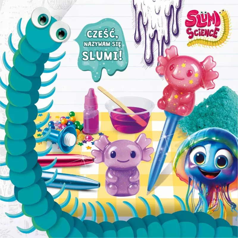 LISCIANI Slumi Squishy Pens - Assorted Novelty Ballpoint Pens with Stress-Relief Topper, Black Ink, 0.7mm Medium Point, Pack of 1