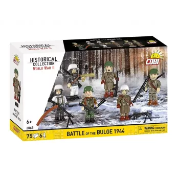 COBI Small Army Battle of the Bulge 1944 Building Blocks Set, 75 Pieces, 1 US Soldier Figure