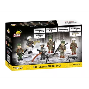 COBI Small Army Battle of the Bulge 1944 Building Blocks Set, 75 Pieces, 1 US Soldier Figure