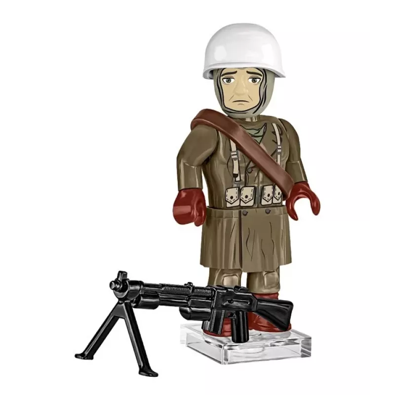 COBI Small Army Battle of the Bulge 1944 Building Blocks Set, 75 Pieces, 1 US Soldier Figure