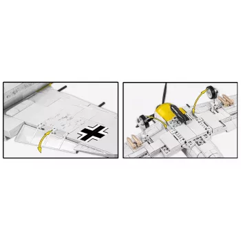 COBI Focke-Wulf Fw 190 A-4 Construction Blocks Set – 1:32 Scale WWII Aircraft Model, 334 Pieces, Pilot Figure, Display Stand