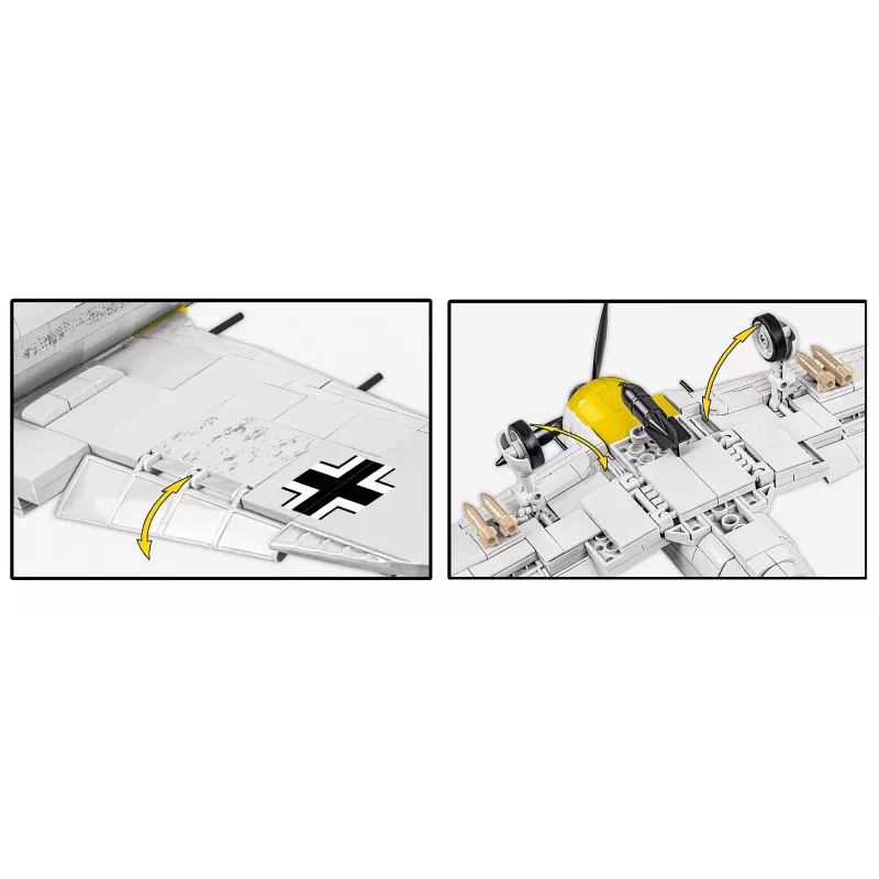 COBI Focke-Wulf Fw 190 A-4 Construction Blocks Set – 1:32 Scale WWII Aircraft Model, 334 Pieces, Pilot Figure, Display Stand