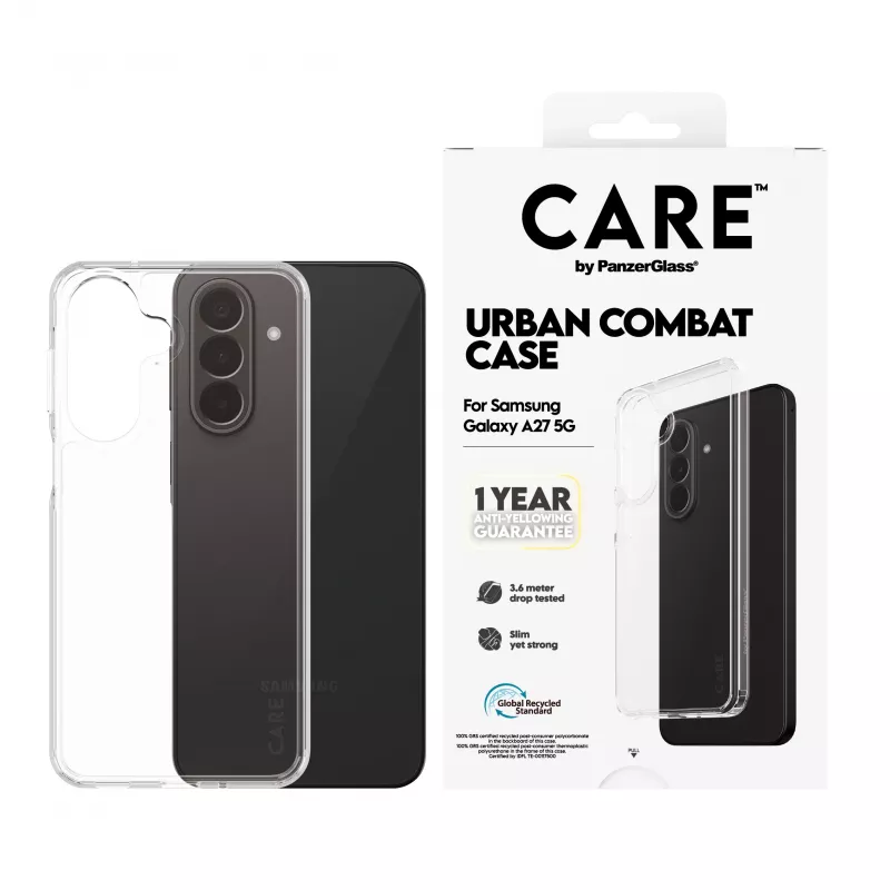 PanzerGlass CARE by Urban Combat Case for Samsung Galaxy A27 5G - Transparent