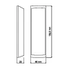 ROGER PRT12MF-R4 Proximity Card Reader - EM 125 kHz, RS485 & Wiegand, IP65, Black