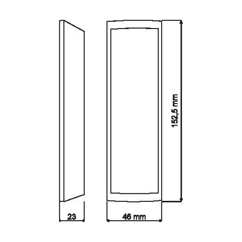 ROGER PRT12MF-R4 Proximity Card Reader - EM 125 kHz, RS485 & Wiegand, IP65, Black