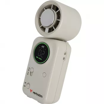 Verbatim Cool 'n' Go Ice Touch Pro Handheld Fan White/Silver 32346