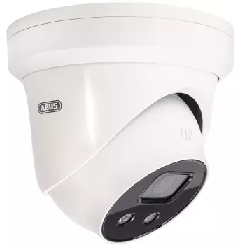 ABUS IPCB58511B 8 MP 4K IP Dome Camera with 4 mm Lens, PoE, IR Night Vision up to 30 m, IP67/IK10, Built-in Microphone