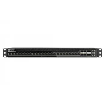 QNAP QSW-M7230-2X4F24T 30-Port Multi-Gigabit Managed Switch with 2x100GbE QSFP28, 4x25GbE SFP28, 24x10GbE RJ45, Layer 3 Lite