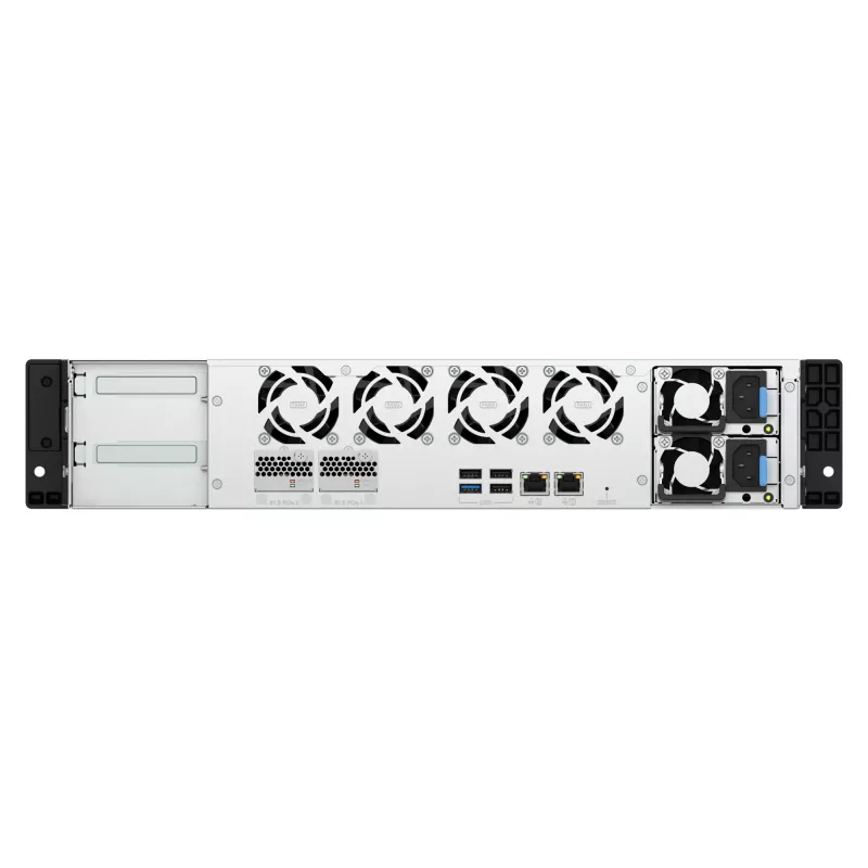 QNAP TS-H1065EU-RP 10-Bay Rackmount NAS, Intel Xeon D-1622, 16GB RAM, 2.5GbE, Redundant PSU