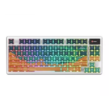 MSI Forge GK600 TKL Wireless Mechanical Gaming Keyboard - Mars US ANSI, Tri-Mode, Hot-Swappable Forge Switches, Per-Key RGB, PBT Keycaps