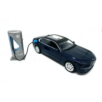 PULIO Auto MSZ 1:32 BMW i7 Light and Sound Die-Cast Model Car