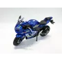 PULIO MSZ 1:12 Suzuki GSX-R1000 Blue Diecast Motorcycle Model