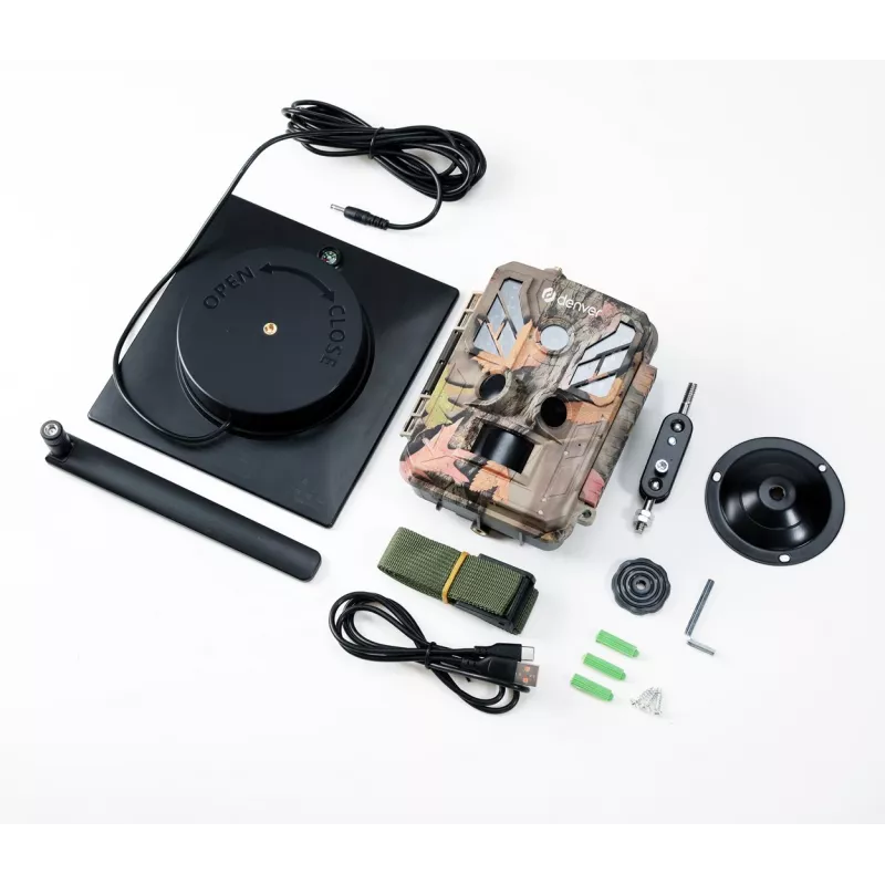 Denver WSL-8050 Solar Wildlife Camera with 20MP Photo, Full HD Video, Night Vision and Integrated Solar Panel