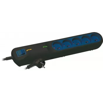 LESTAR LF 2001A Surge Protector Power Strip, 3 Outlets, 3m, Black
