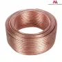 MACLEAN MCTV-512 Speaker Cable 100m 2x1.5mm² Transparent OFC Bulk Reel