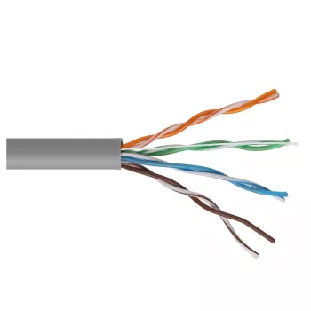 MACLEAN MCTV-579 Cat 5e UTP CCA Network Cable 100m Grey