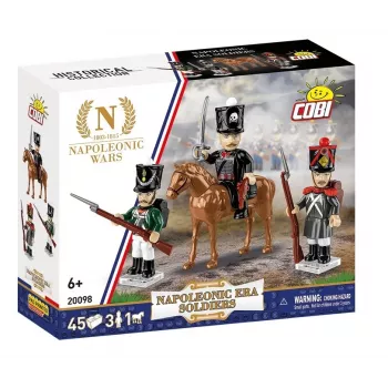 COBI KLOCKI Napoleonic Era Soldiers Building Block Minifigures – French Infantry Soldier, 25 Pieces, Historical Collection